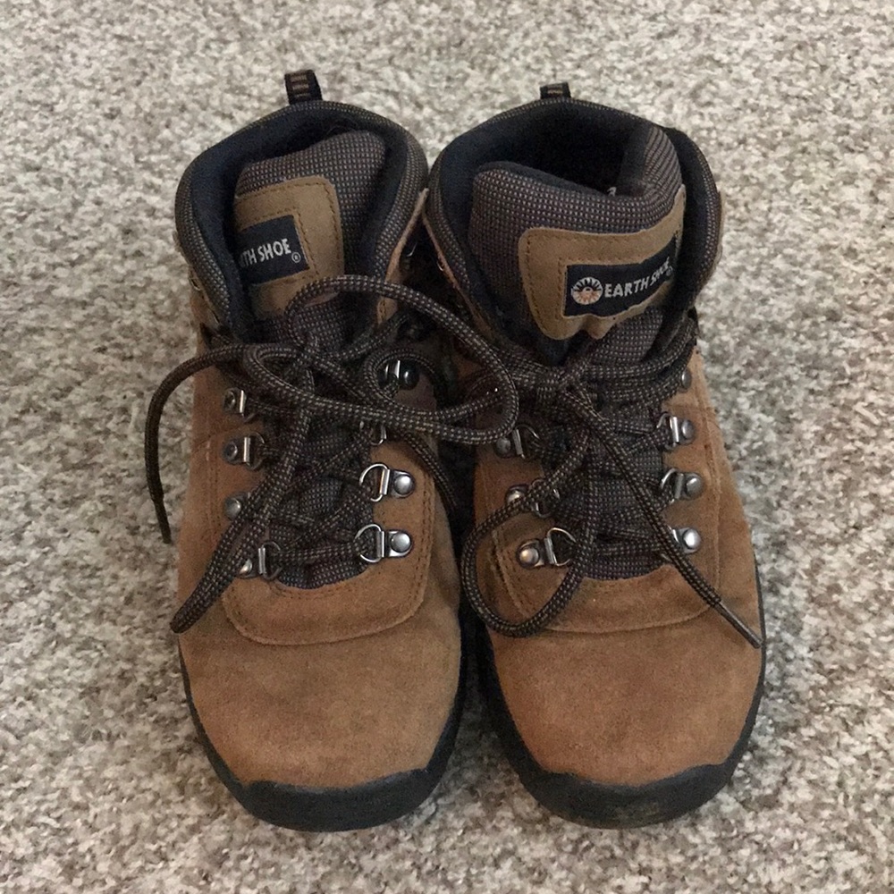 Tan suede hiking boots